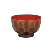 Microwave-Safe Soup Bowl w/Honeycomb Pattern (Wood Grain) 