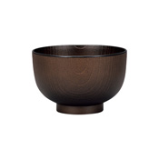 Microwave-Safe Kyoto-Style Soup Bowl (Ink Black) 