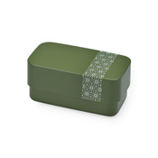 Rectangular Lunchbox, Hemp Leaves (Green) 