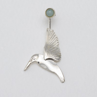 Pin Brooch, Kingfisher