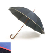 Koshu Weave Evergreen Oak Handled Hand-Opening 12-Rib Umbrella 
