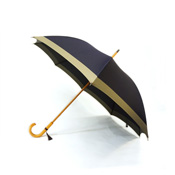 Koshu Weave Evergreen Oak Handled Hand-Opening Umbrella