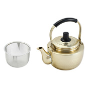 Oxalic Acid Aluminum, Hammered Pattern Tea Pot 0.9L, Gold
