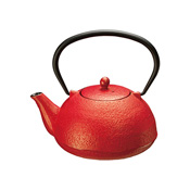 铁瓶茶壶0.6L 红色