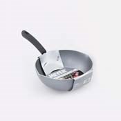Stylish Silver Induction Cooker Deep Frying Pan 24cm / ND-794