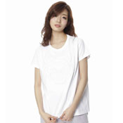 KENZO 2ts8474ye KNITTED T-Shirt (White) / Ladies'