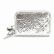 KENZO 1pm619f13-ag Card Case (Silver) / Ladies'