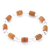 Kyoto Buddhist Rosary/Bracelet Heart Sutra Bracelet, Crystal