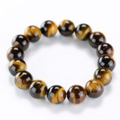 Kyoto Buddhist Rosary/Bracelet Bracelet, Tiger's Eye 14mm x 16 Beads