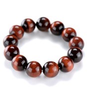 Kyoto Buddhist Rosary/Bracelet Bracelet, Red Tiger's Eye 16mm x 13 Beads