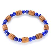 Kyoto Buddhist Rosary/Bracelet Heart Sutra Bracelet, Lapis Lazuli　