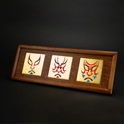 [Gold Leaf Tile] Framed Kumatori Three Piece Joint