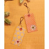 Gift Tag, Blue/Red Set of 2