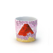 Rocks Cup (SHI-RO-CK), Dianthus & Mt. Fuji by Yoshinori Fukuda