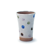 Beer Cup, Four-Color Polka Dot, 250cc