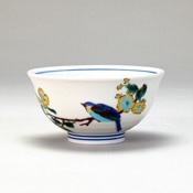 Pair Rice Bowl Set, St. John's Wort & Bird