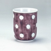 [Mansaku Kobo] Tea Cup Polka Dot on Purple
