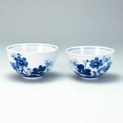 Rice Bowl Set Flower Field by Yumiko Miyayoshi
