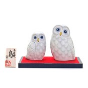 No. 4 Owl Pair, White (w/Stand, Mat, Board) 