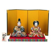 No. 4.6 Hina Doll, Decoration (Stand, Mat, Folding Screen, Wooden Tag) 