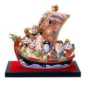 No. 7 Seven Lucky Gods Treasure Ship, Decoration (w/Stand, Mat) 