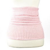 絹和炭成份腰部保暖套 粉色