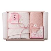 [Sakura Dyed] Face & Wash Towel Set