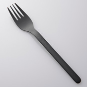 Silicone Coated Black Cutlery, Fork L
