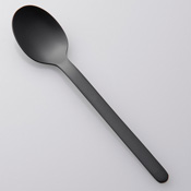 Silicone Coated Black Cutlery, Spoon S