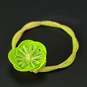 Hakata Mizuhiki, Japanese Paper Cord Bottle Ring, Hitotsu-Ume (Green)