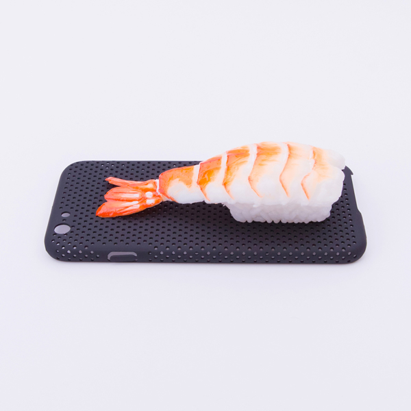 Food samples mobile phone strap mini-sushi shrimp 