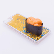 iPhone6/6S用ケース 食品サンプル 寿司 うに(小) キラキラ黄