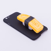 iPhone 6/6S Case Food Sample, Sushi, Egg (Small) Black Dot 