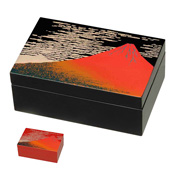 合口小箱 赤富士