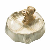 Incense Stand Small Bear, Brown