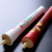 Kyoto Hand-Painted Picture Candles 15g x 2 (Carnation)
