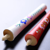 Kyoto Hand-Painted Picture Candles 15g x 2 (Japanese Bellflower)