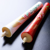 Kyoto Hand-Painted Picture Candles 15g x 2 (Chinese Silver Grass)