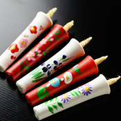 Kyoto Hand-Painted Picture Candles 7.5g x 5 (Kyoto Five Festivals)