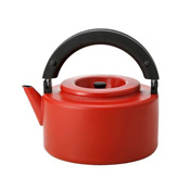 附茶叶滤网珐琅制茶壶 EFK22 红色