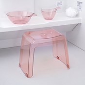 Karali Shower Seat 30H, Clear Pink