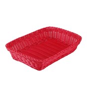 Washable Basket, Rectangular, L Red 