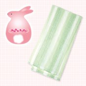Rabbit Tail Body Towel B009G (Green) 