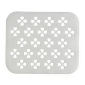 Lei Silicone Sink Mat Clover Pattern White /Kitchen Goods