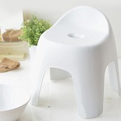 HAYUR 小椅凳TX 白色 /衛浴用品