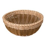 Washable Bicolor Basket, Round, Brown / Kitchen Goods