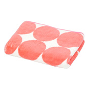 Microfiber [Carari Kuo] Face Towel, Circle, Pink 