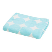 Microfiber [Carari Kuo] Hair-Drying Towel Round, Blue 