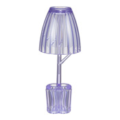 Glass & Brush Stand, Leni, Purple / Toiletries