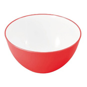 耐熱可微波碗盆18cm 紅色 /廚房用品